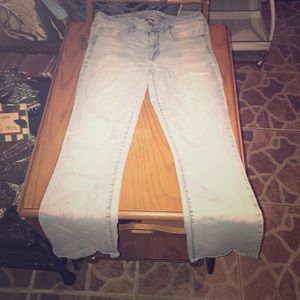 American Eagle super stretch boot cut jeans.